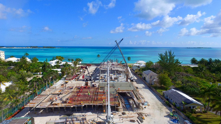 ONE Cable Beach Construction in Nassau Bahamas, 2016