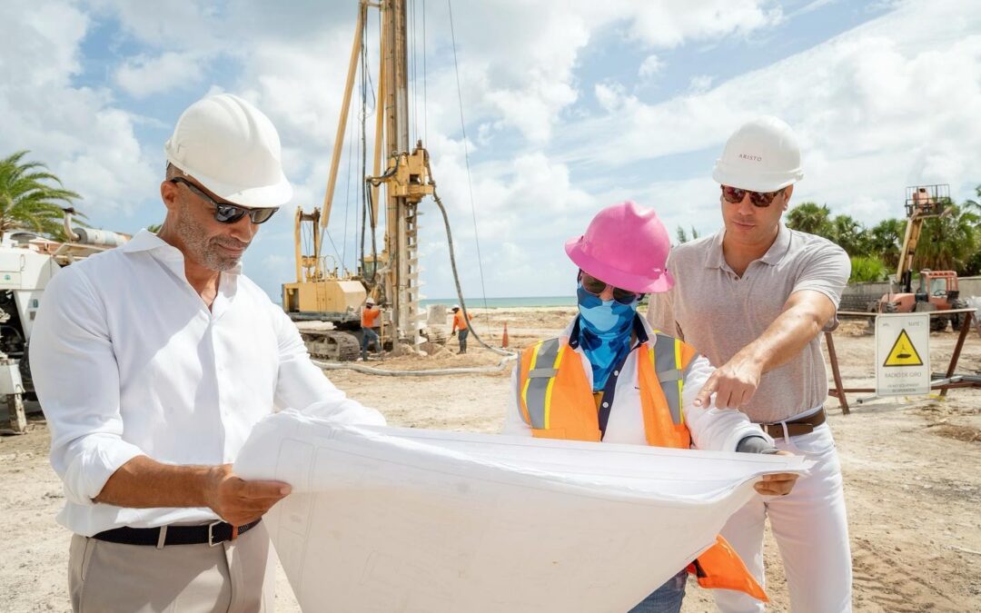 Construction plans at Aqualina Bahamas